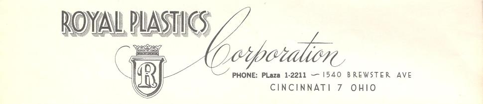 Royal Plastics (King) Letterhead